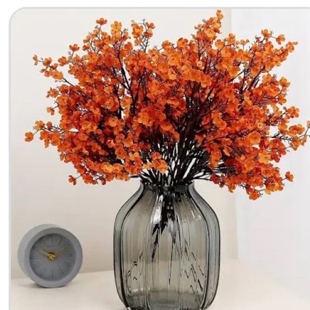 Faux Orange Floral Arrangement